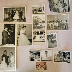 Photographs vintage wedding photos summer 50s 60s black white family pictures